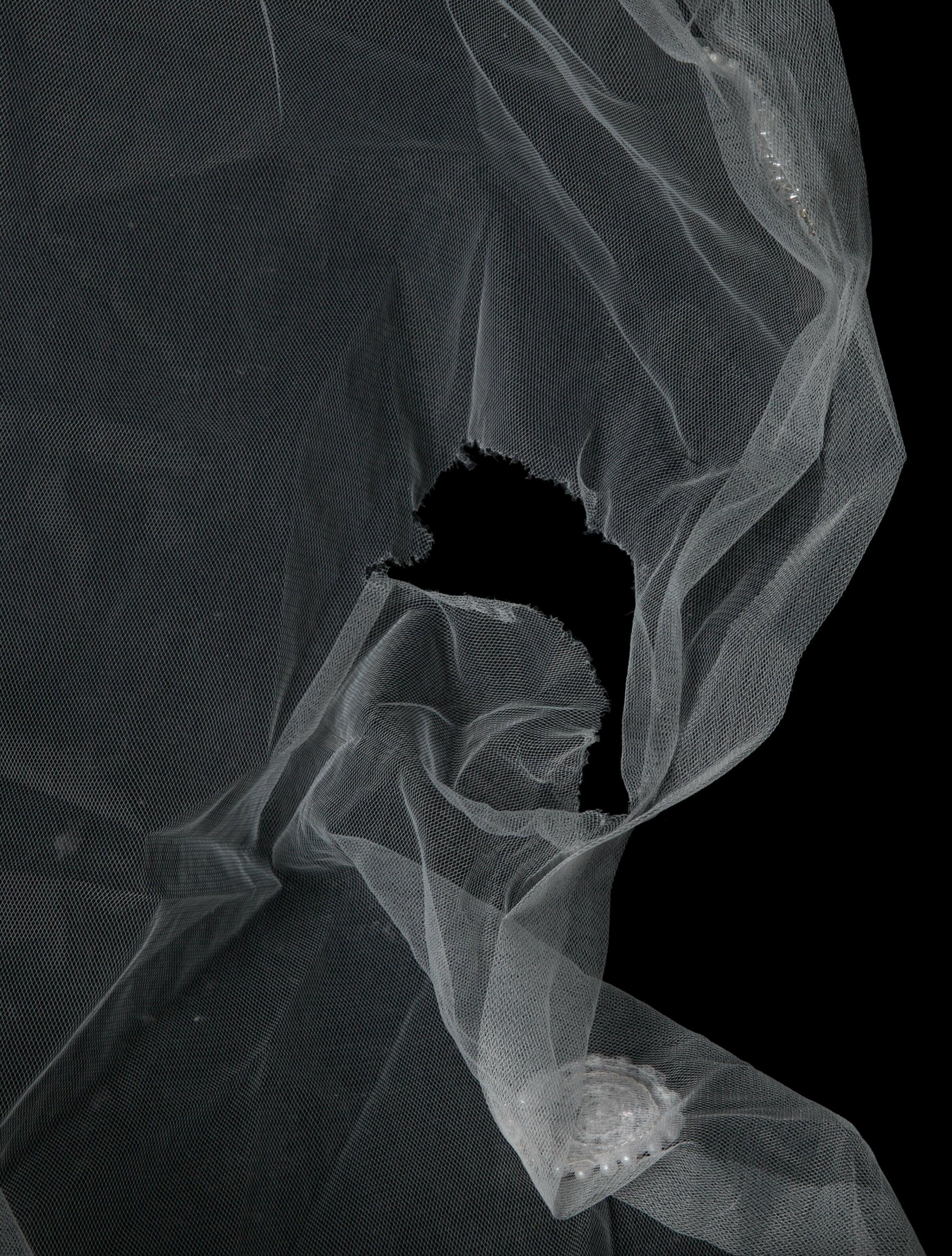 Saiid Kobeisy Beaded Tulle Veil