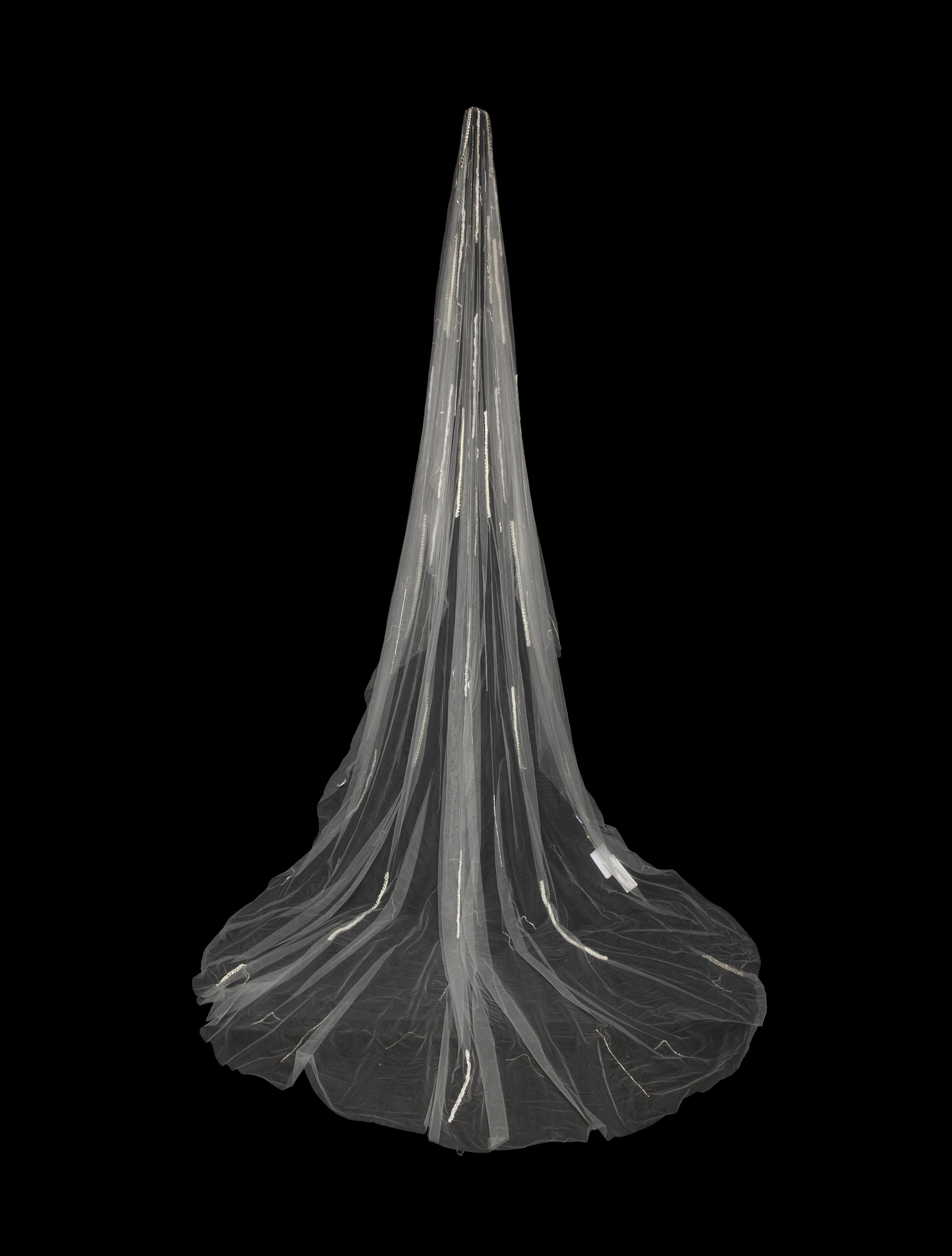 Saiid Kobeisy Tulle Beaded Veil