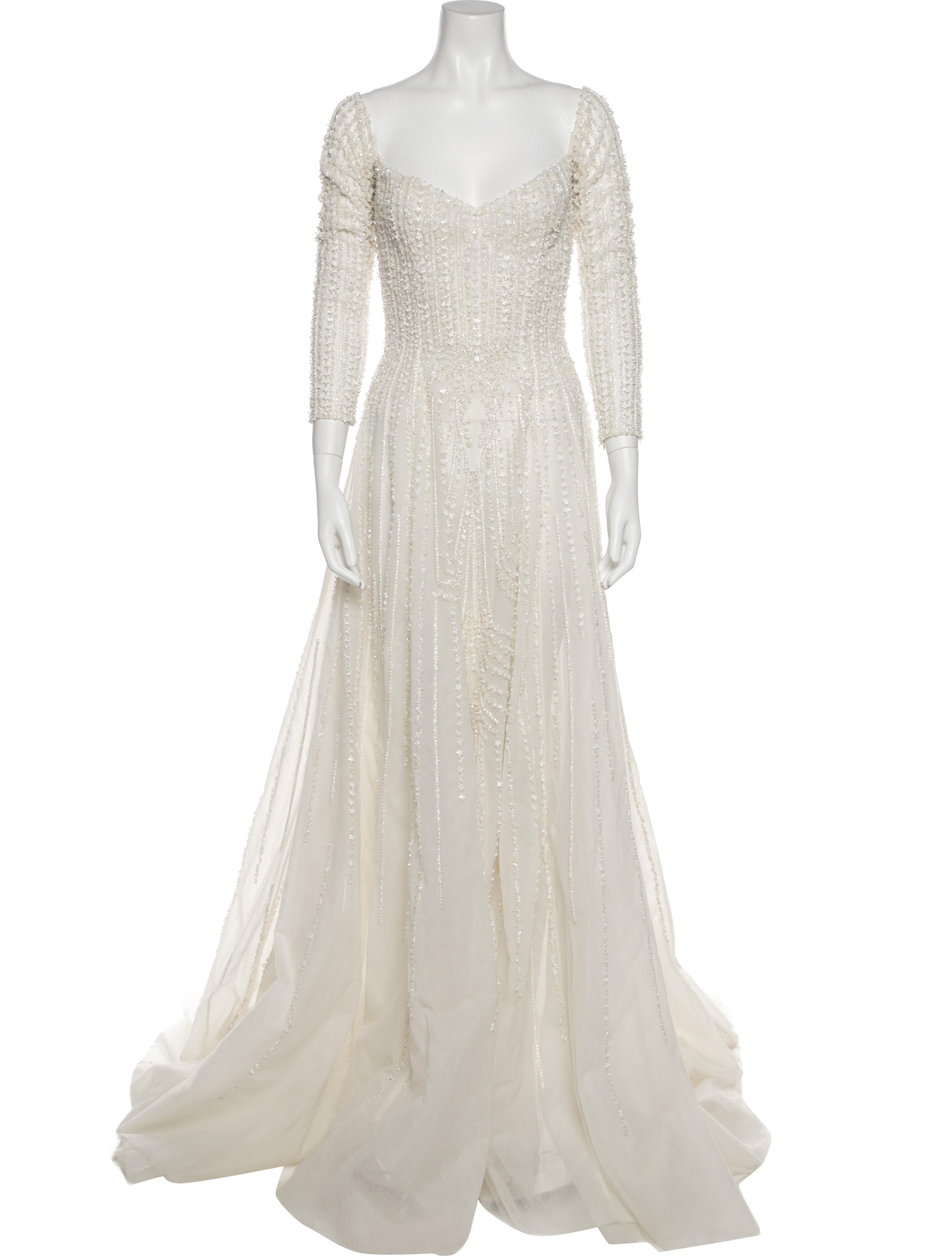 Saiid Kobeisy Square Neckline Long Dress w/ Tags