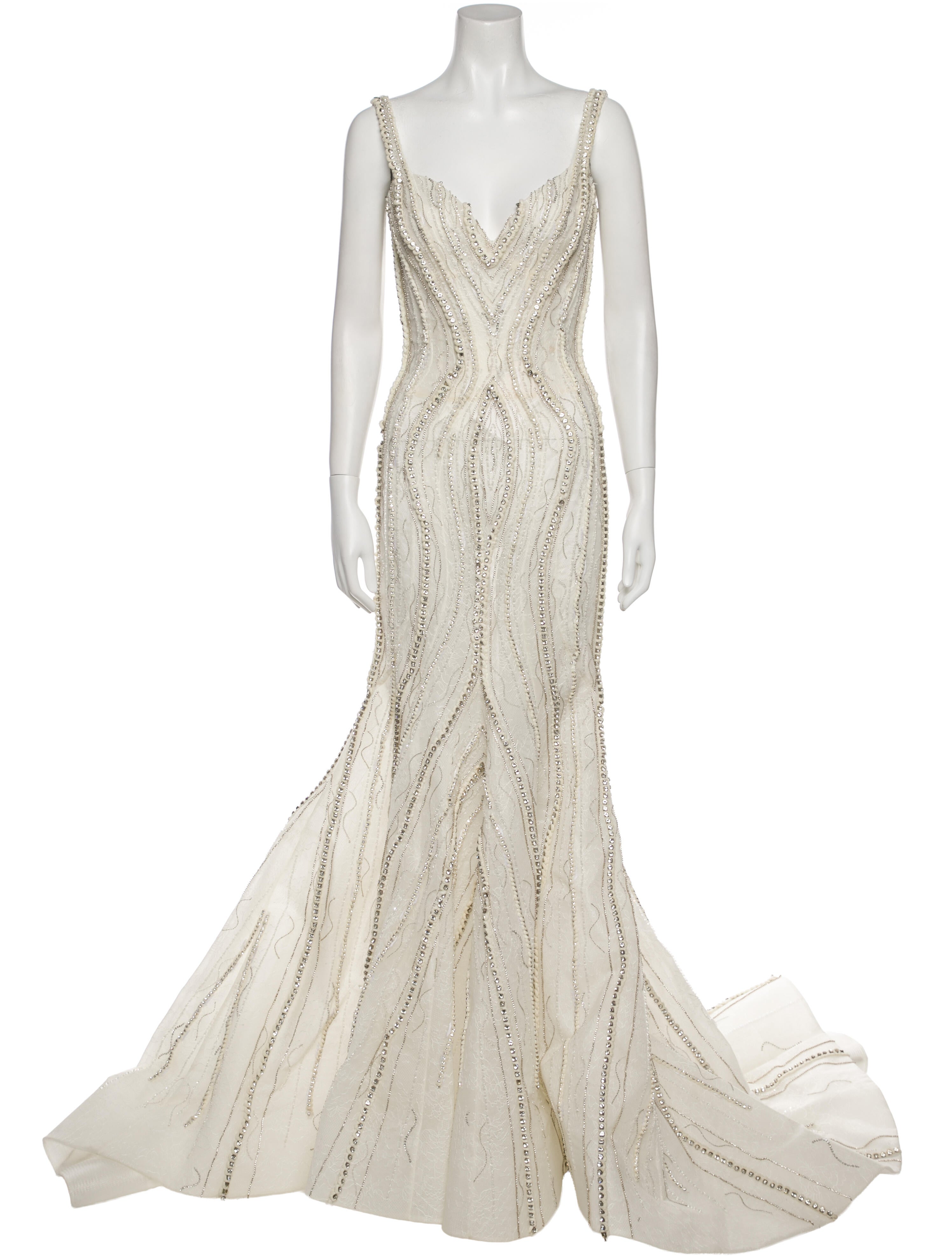 Saiid Kobeisy V-Neck Long Dress w/ Tags