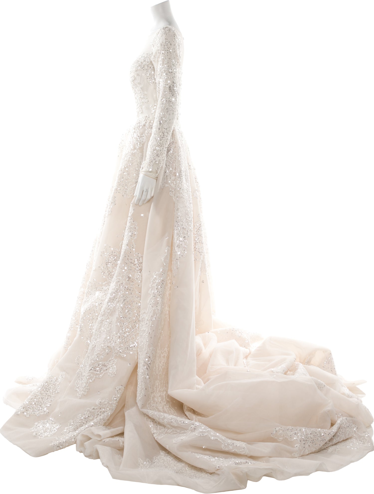 Saiid Kobeisy Bateau Neckline Long Dress w/ Tags