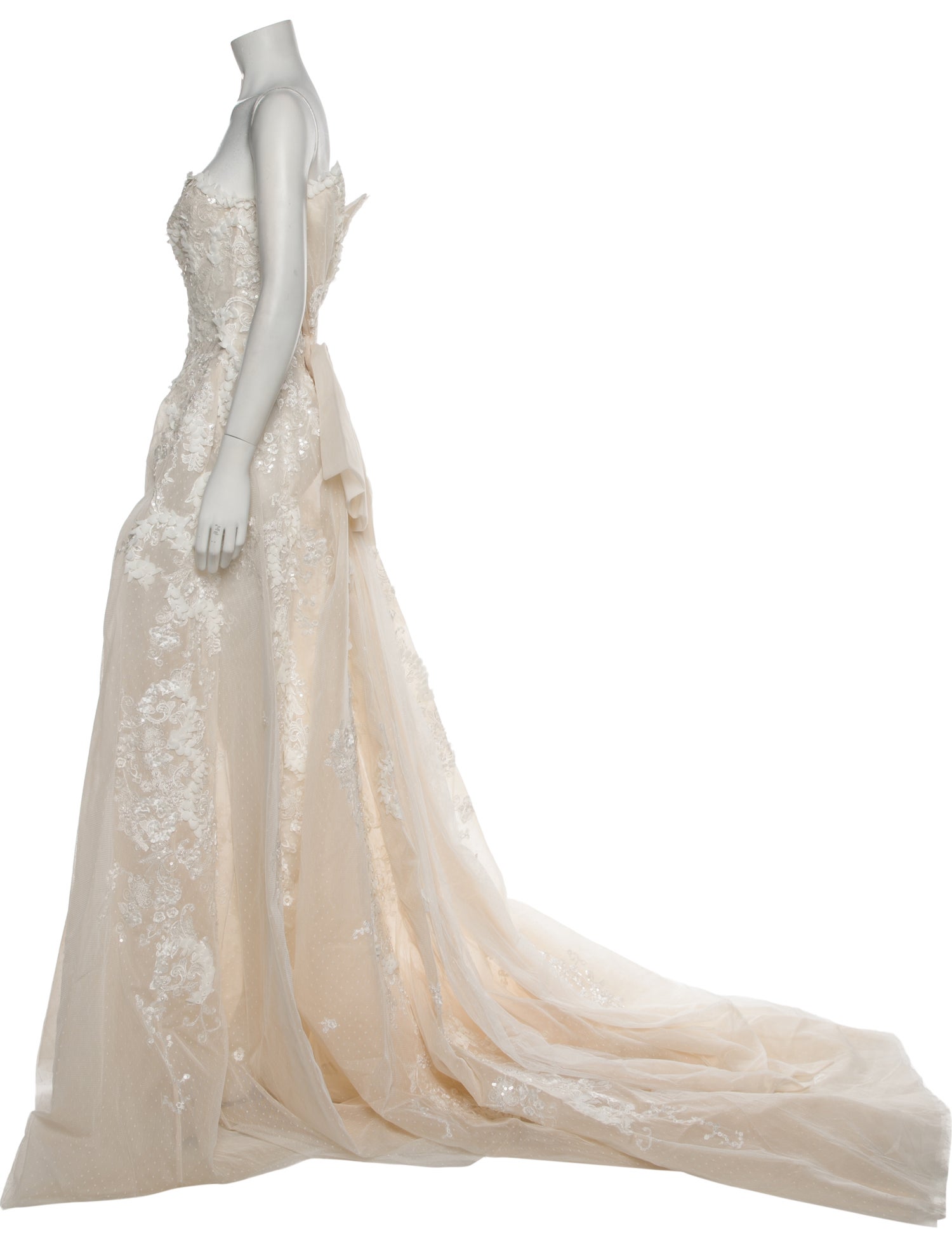 Saiid Kobeisy Mesh Long Dress w/ Tags