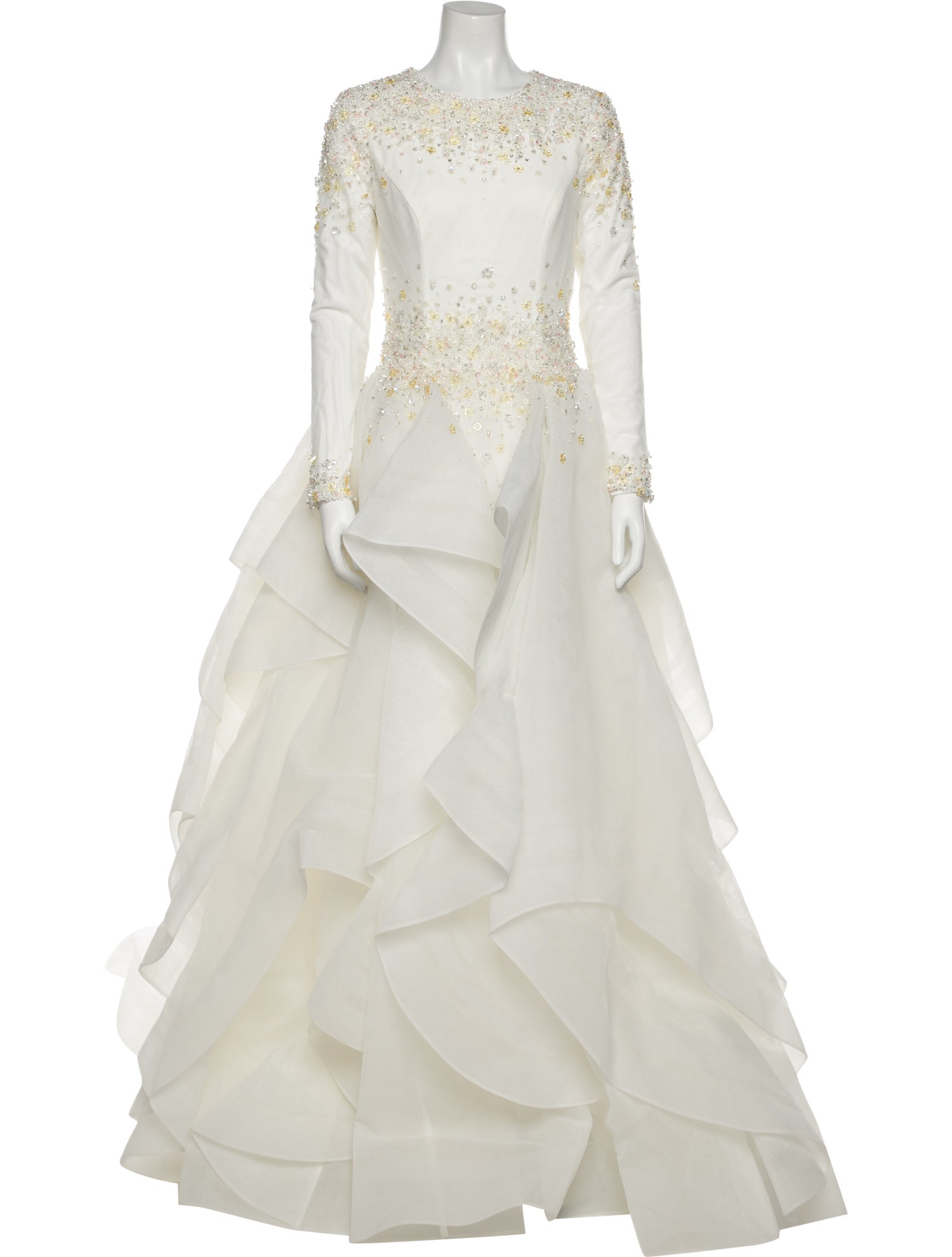 Saiid Kobeisy Mesh Long Dress