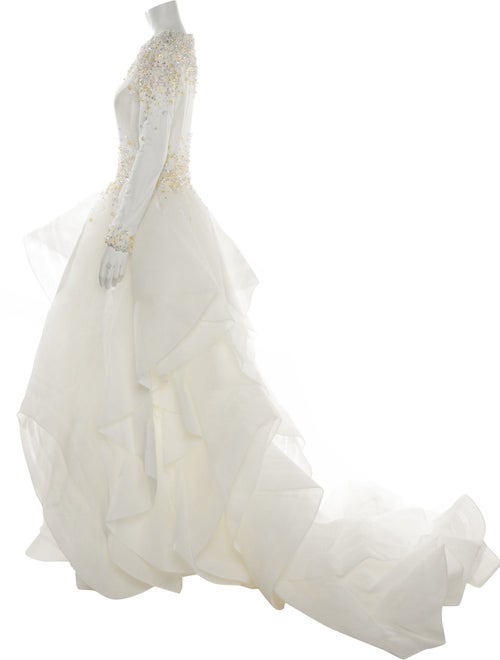 Saiid Kobeisy Mesh Long Dress