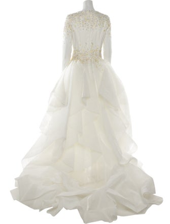 Saiid Kobeisy Mesh Long Dress