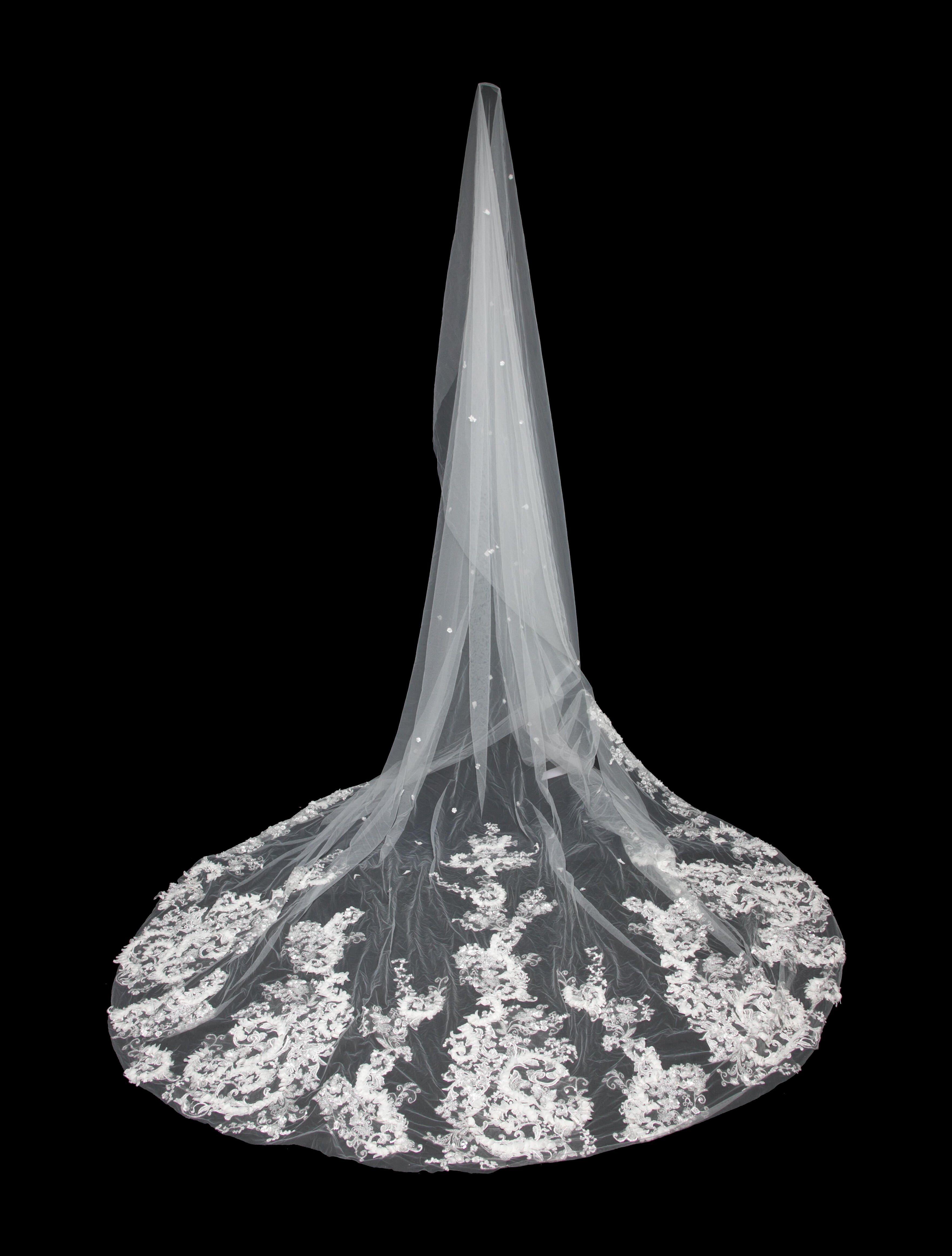 Saiid Kobeisy Tulle Veil w/ Tags
