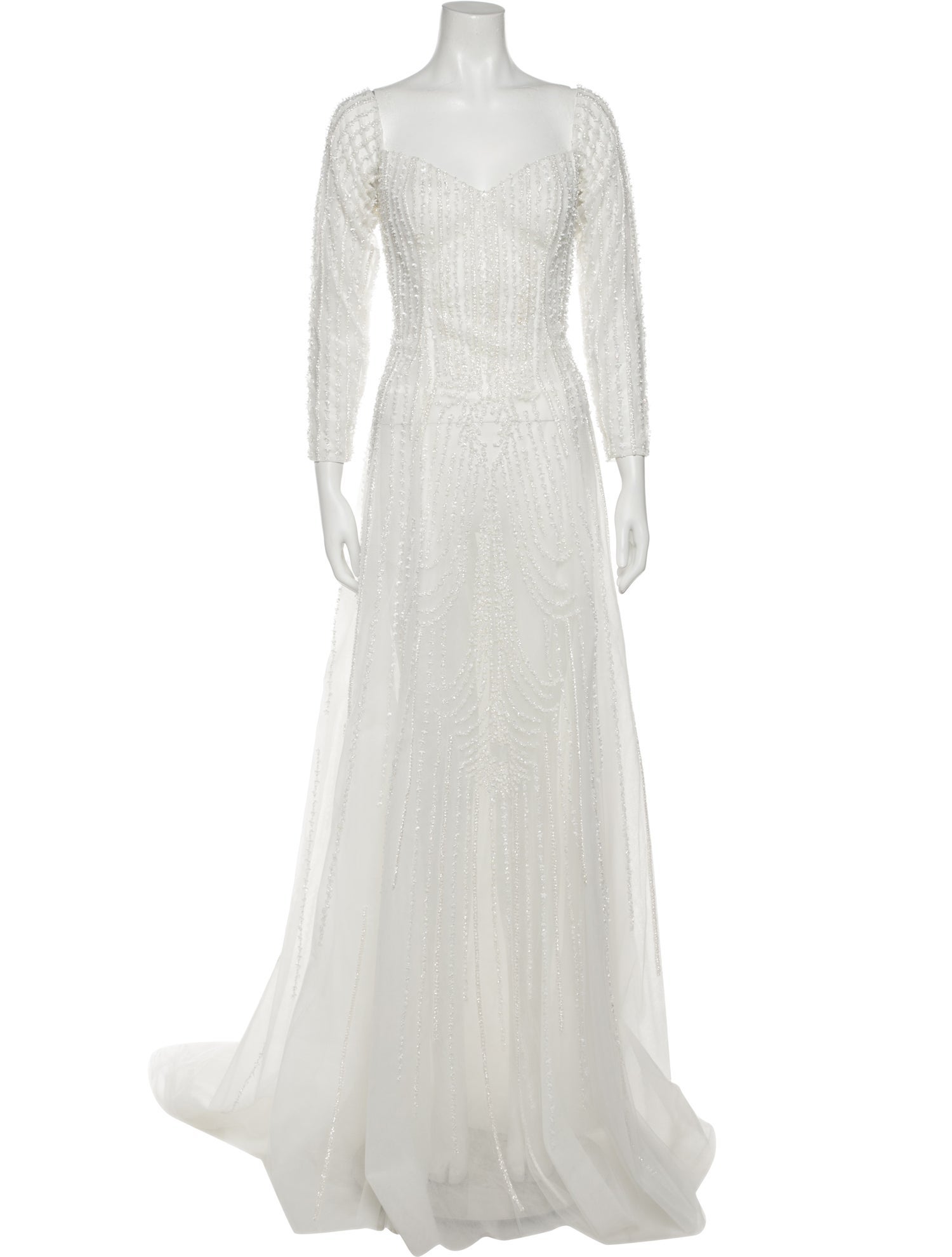 Saiid Kobeisy Square Neckline Long Dress w/ Tags