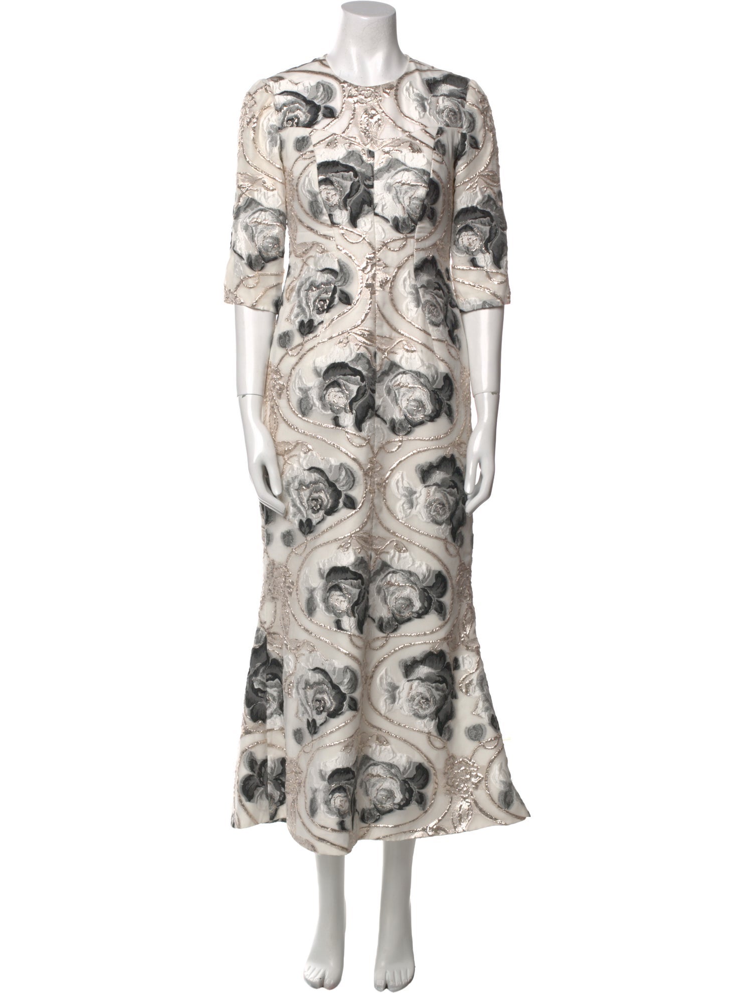 Saiid Kobeisy Paisley Print Long Dress