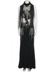 Saiid Kobeisy Graphic Print Long Dress