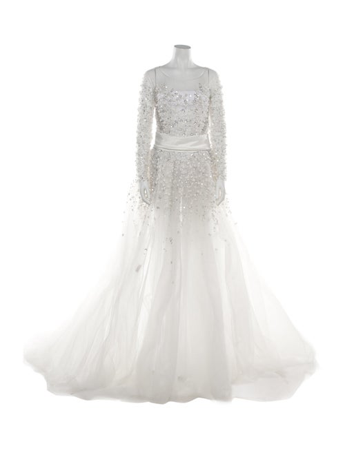 Saiid Kobeisy Square Neckline Long Dress