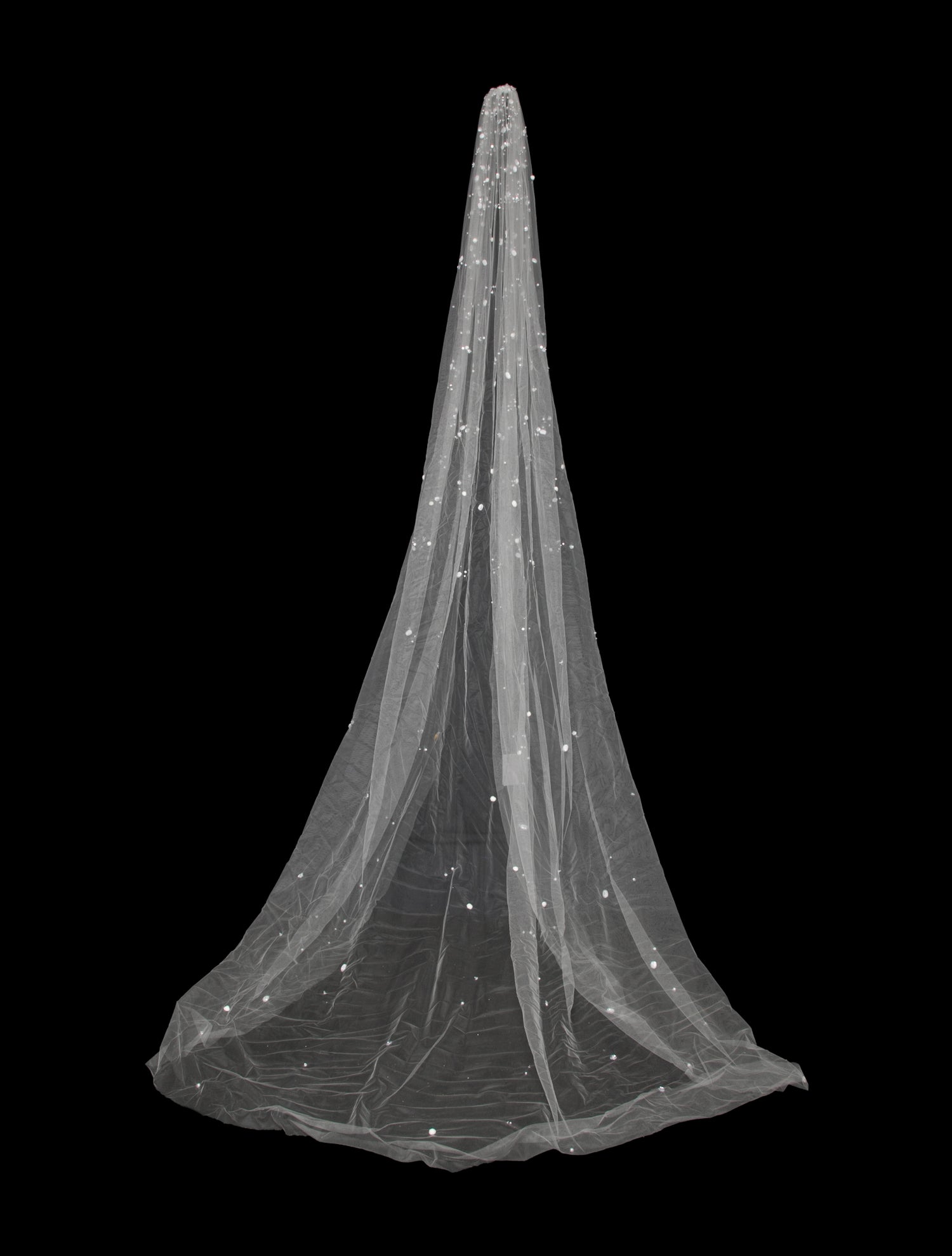 Saiid Kobeisy White Mesh Veil w/Tags