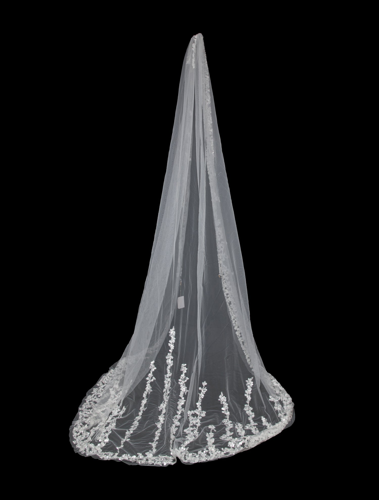 Saiid Kobeisy white mesh veil w/Tags