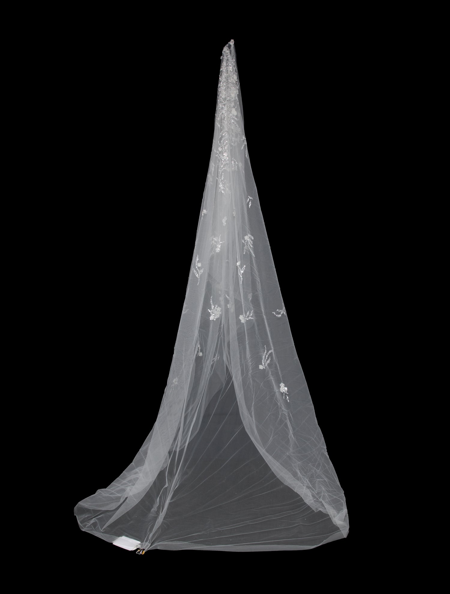 Saiid Kobeisy white mesh veil w/Tags