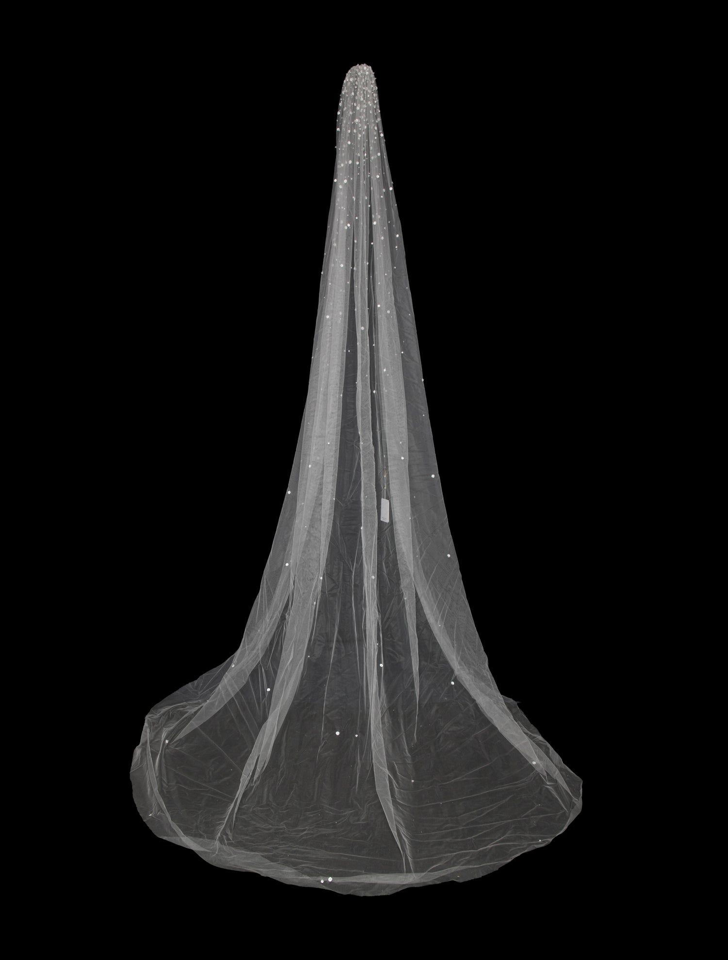 Saiid Kobeisy white mesh veil w/Tags