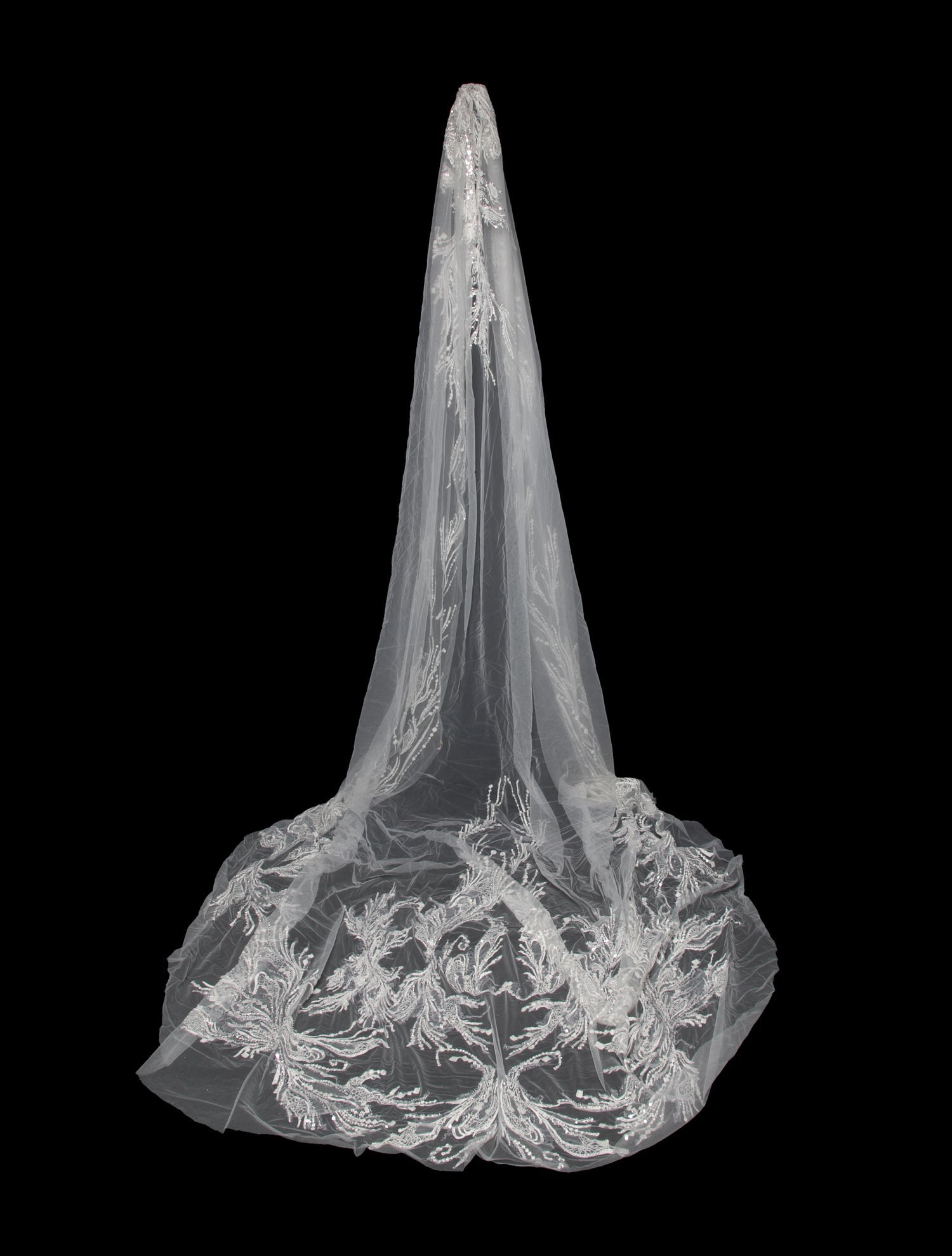 Saiid Kobeisy white mesh veil w/Tags