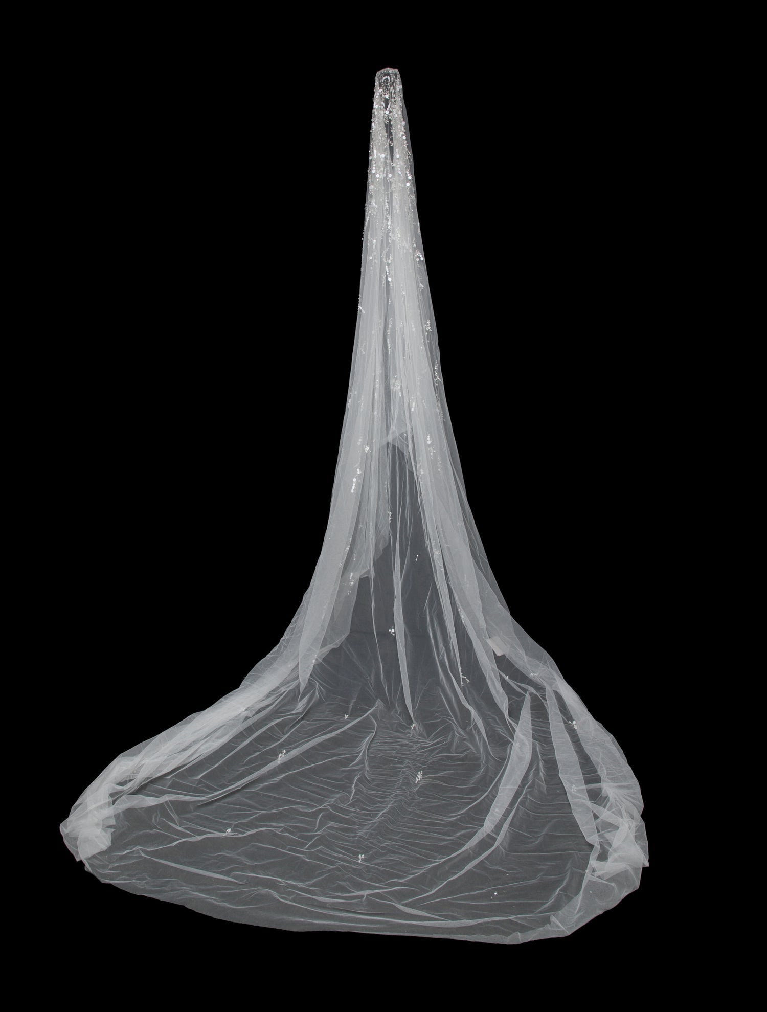 Saiid Kobeisy white mesh veil w/Tags