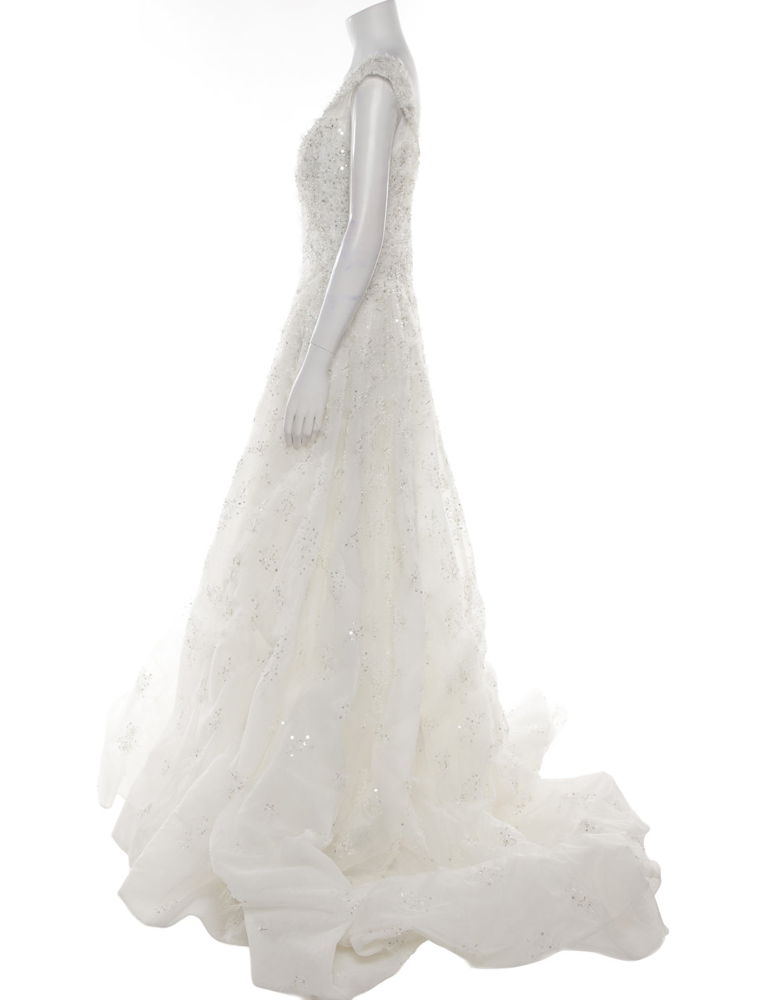 Saiid Kobeisy Lace Pattern Long Dress w/ Tags