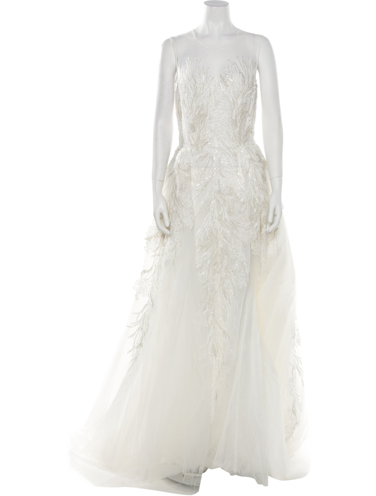 Saiid Kobeisy Scoop Neck Long Dress