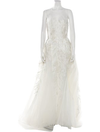 Saiid Kobeisy Scoop Neck Long Dress