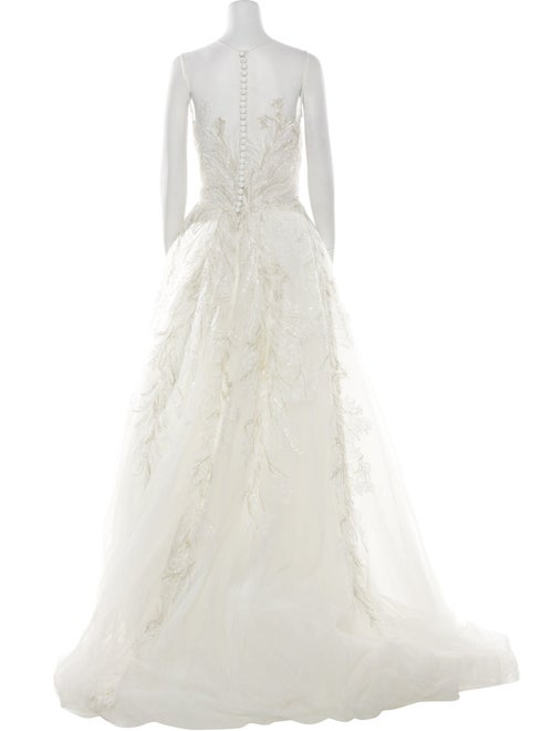 Saiid Kobeisy Scoop Neck Long Dress