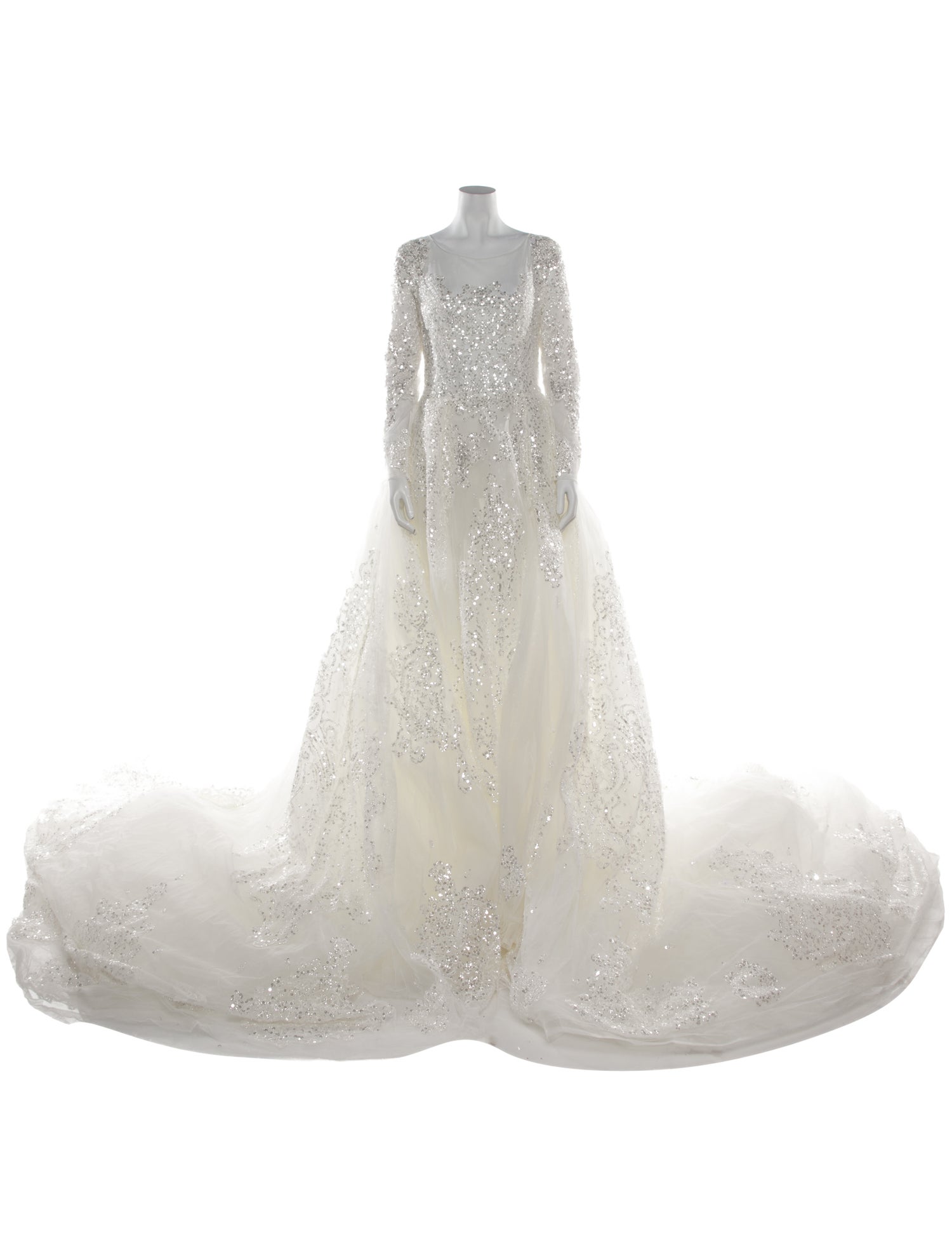 Saiid Kobeisy Bateau Neckline Long Dress w/ Tags
