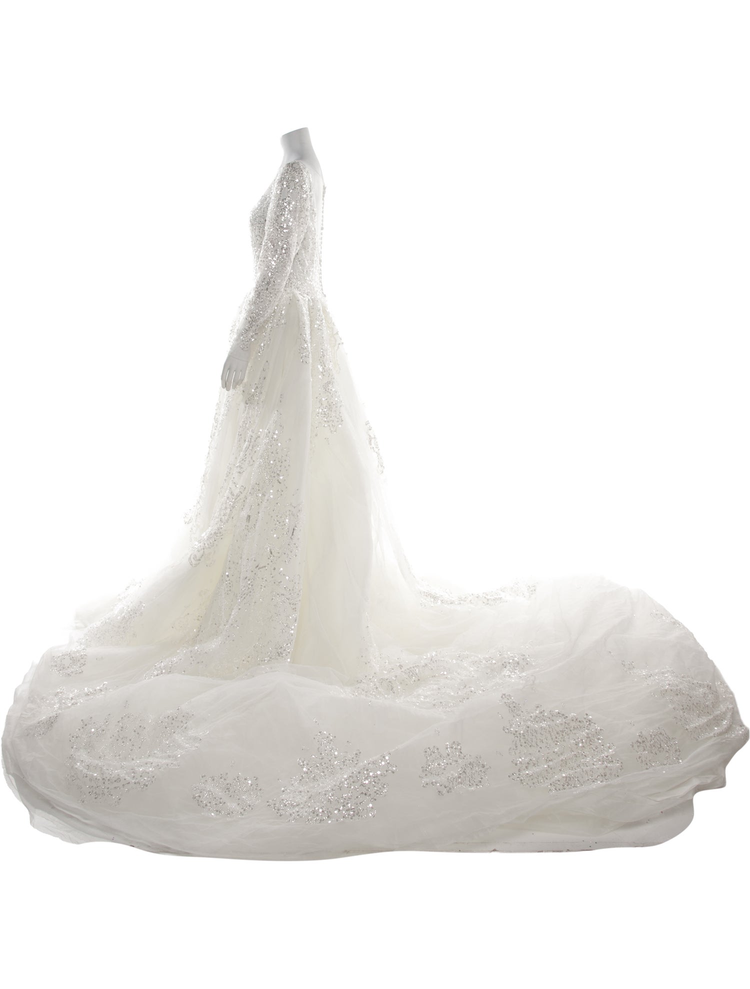 Saiid Kobeisy Bateau Neckline Long Dress w/ Tags