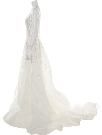 Saiid Kobeisy Mesh Long Dress