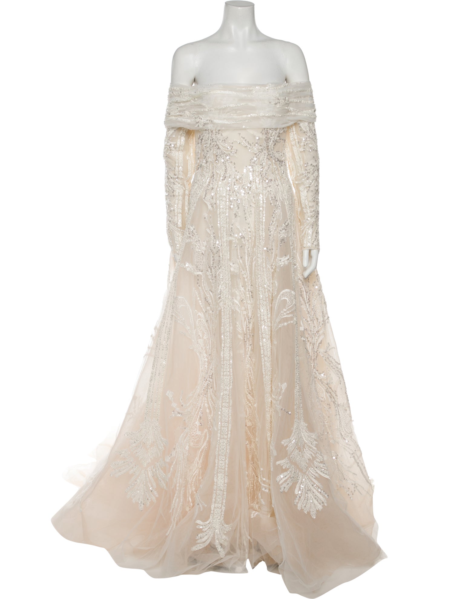 Saiid Kobeisy Square Neckline Long Dress w/ Tags