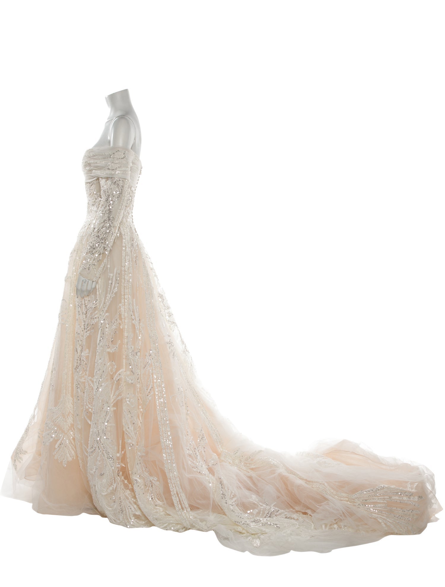 Saiid Kobeisy Square Neckline Long Dress w/ Tags