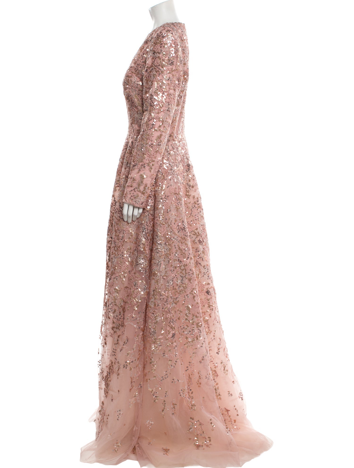 Saiid Kobeisy Floral Print Long Dress