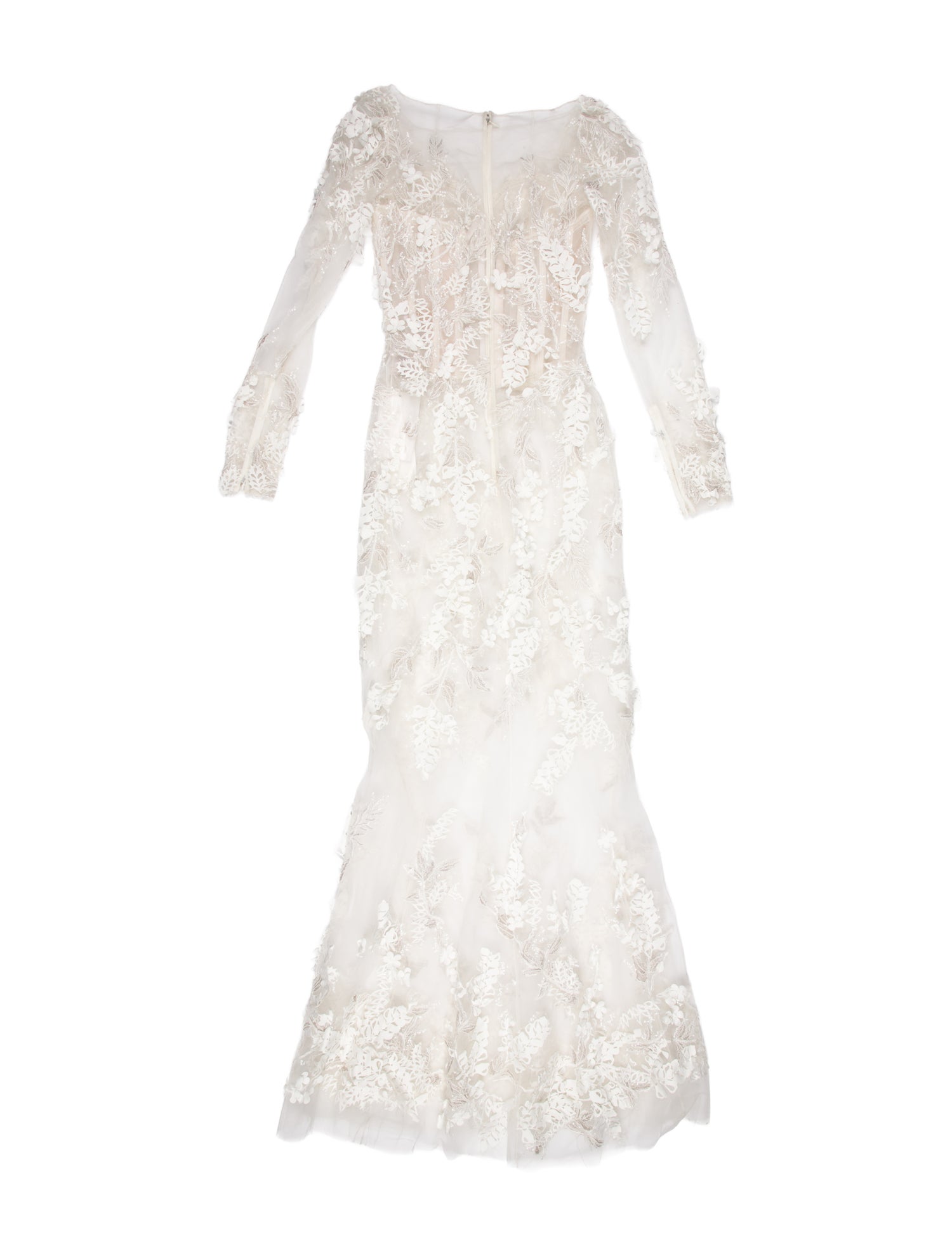 Saiid Kobeisy Lace Pattern Long Dress w/ Tags