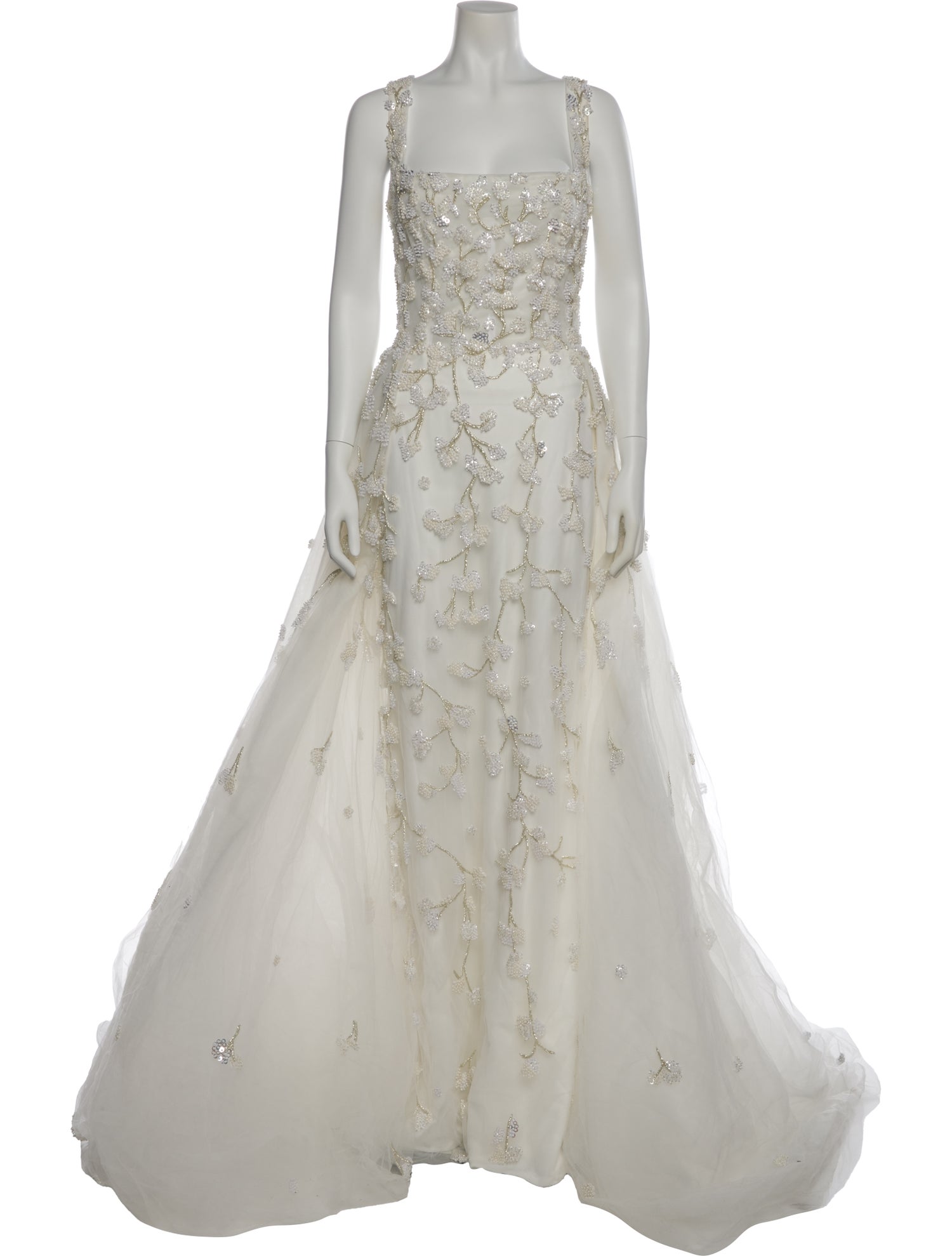 Saiid Kobeisy Square Neckline Long Dress