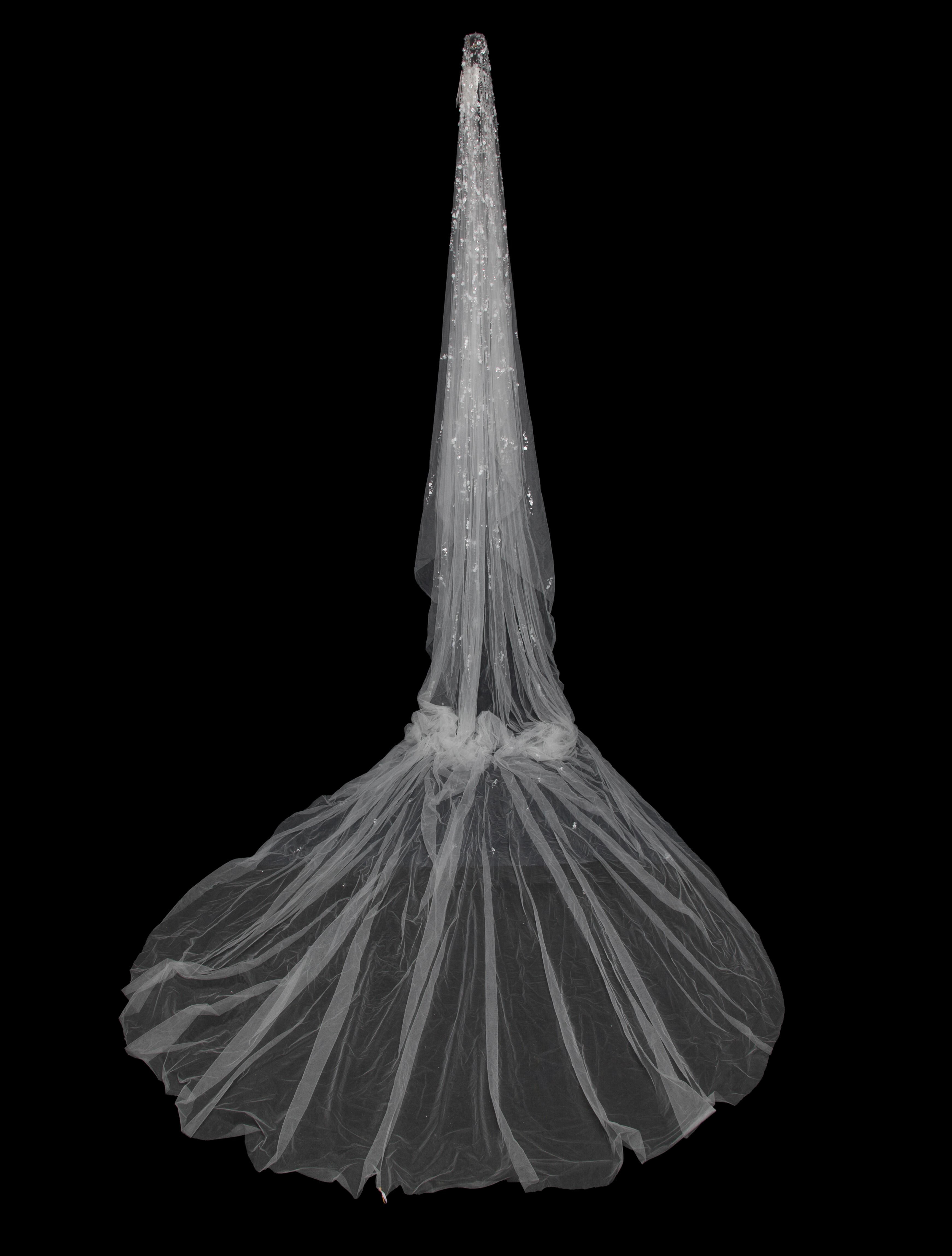 Saiid Kobeisy Long Beaded Veil w/ Tags