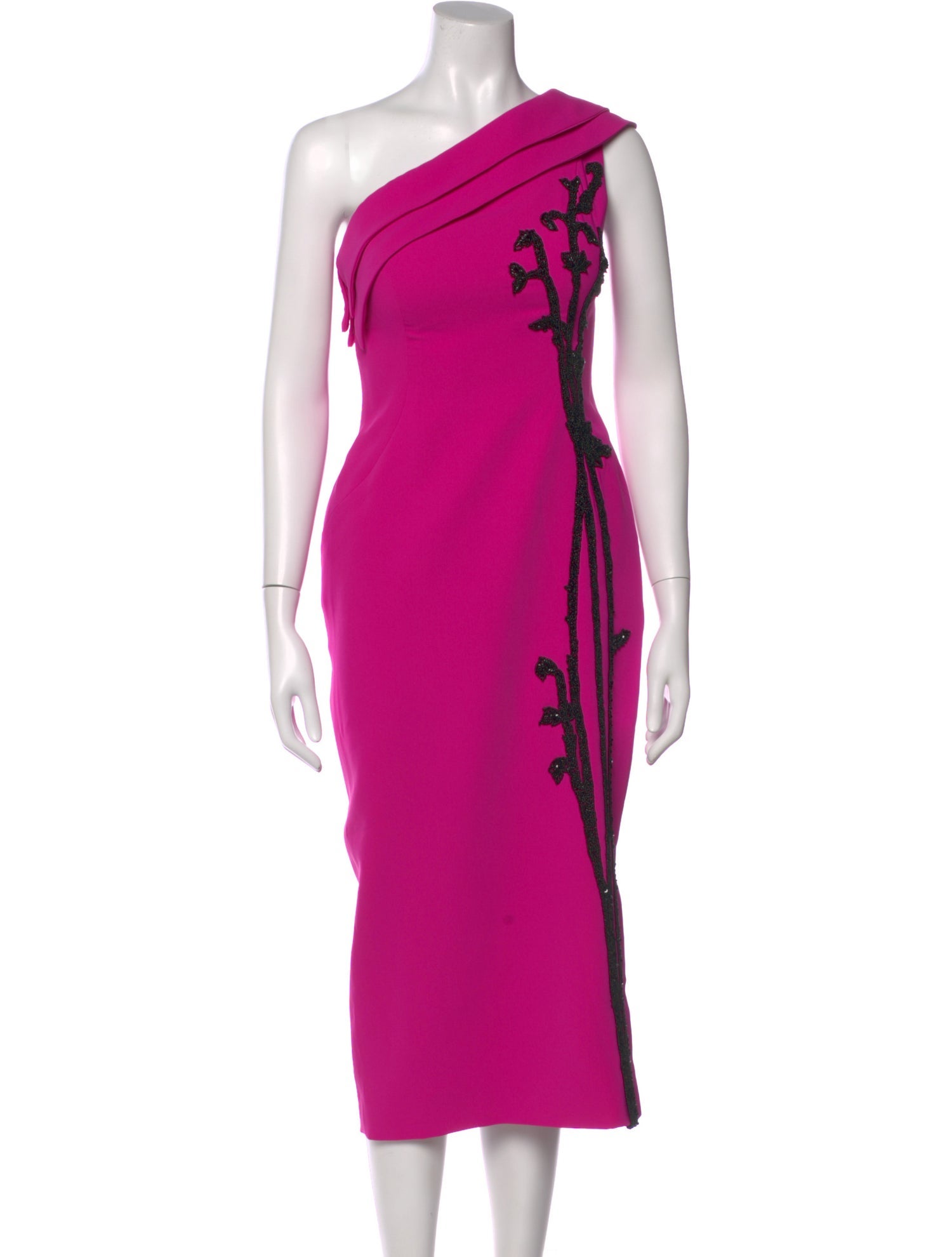 Saiid Kobeisy Graphic Print Midi Length Dress