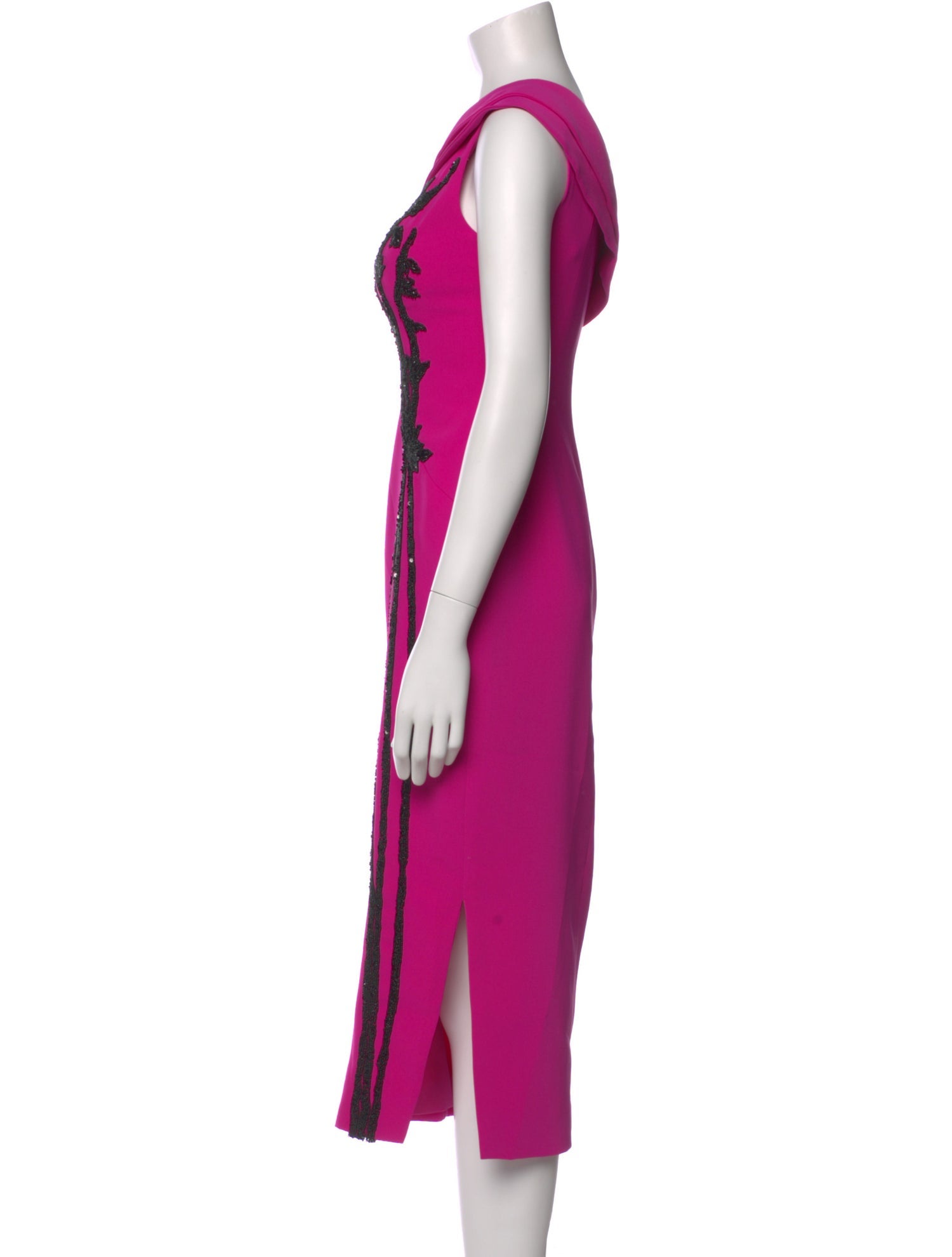 Saiid Kobeisy Graphic Print Midi Length Dress