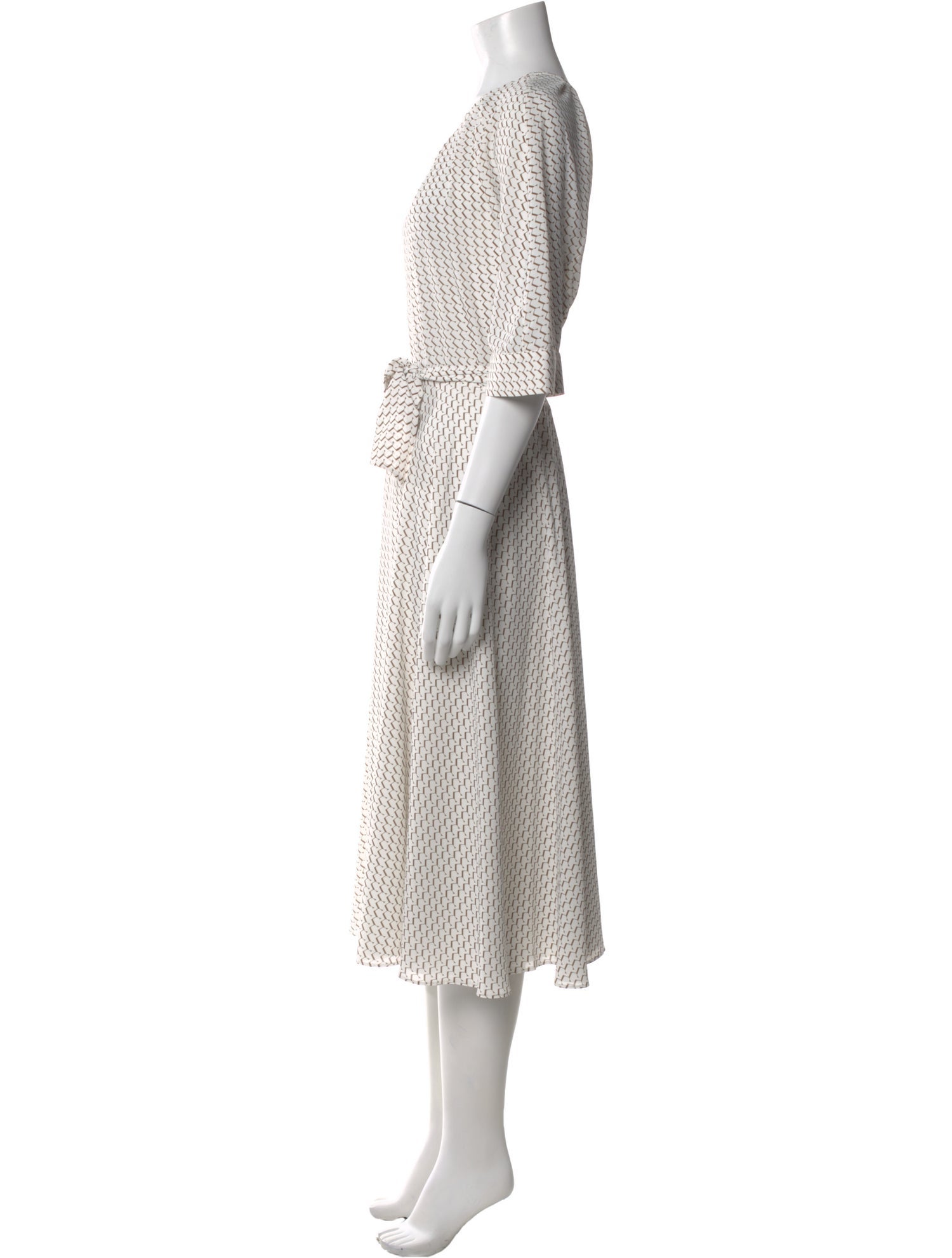 Saiid Kobeisy Printed Midi Length Dress w/ Tags
