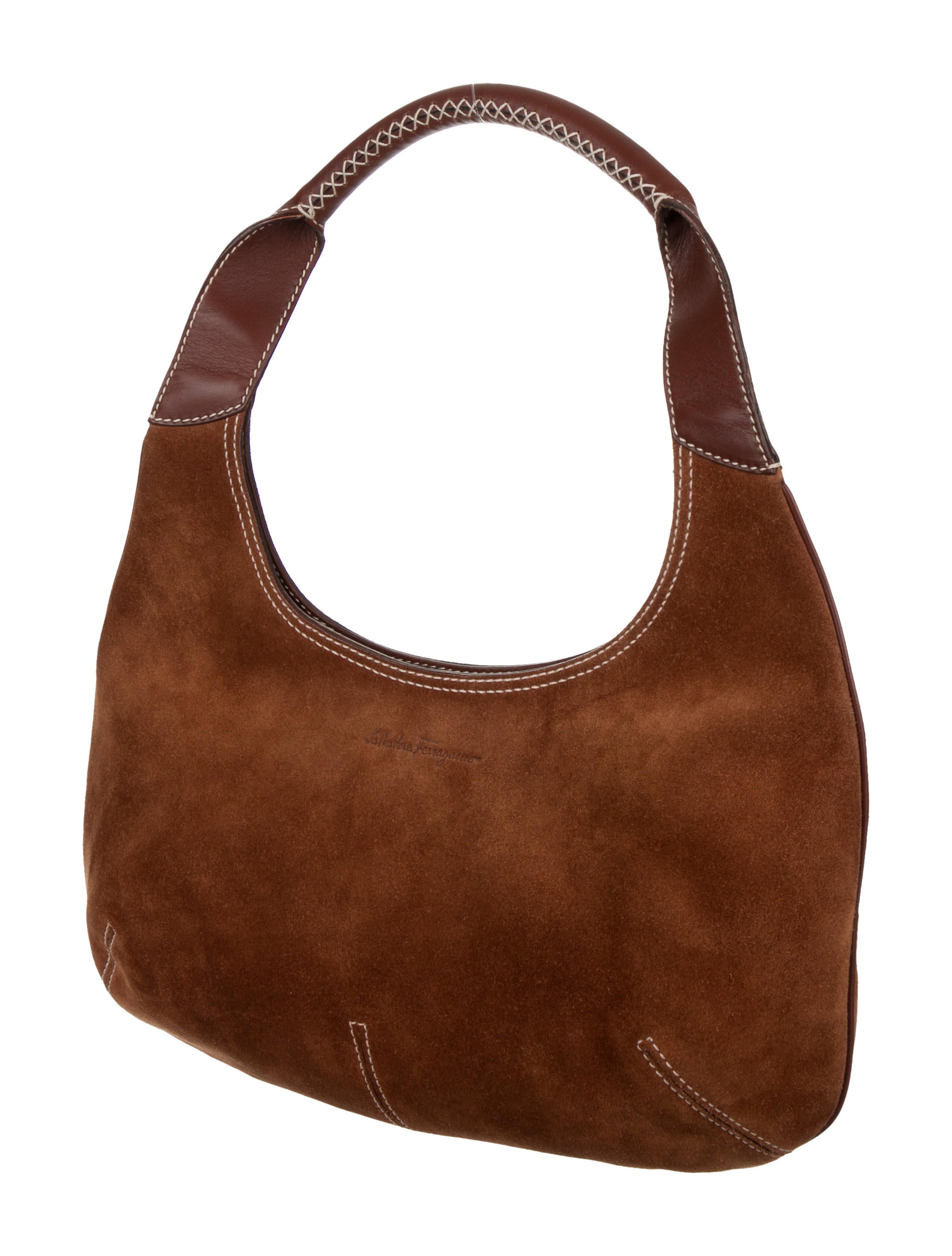 Salvatore Ferragamo Suede Hobo Bag Handbags SAL100851 The RealReal