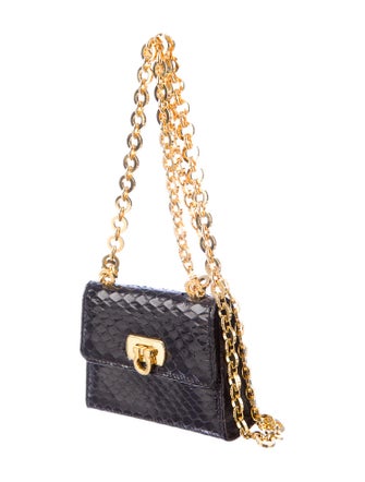 Salvatore Ferragamo Snakeskin Mini Kelly
