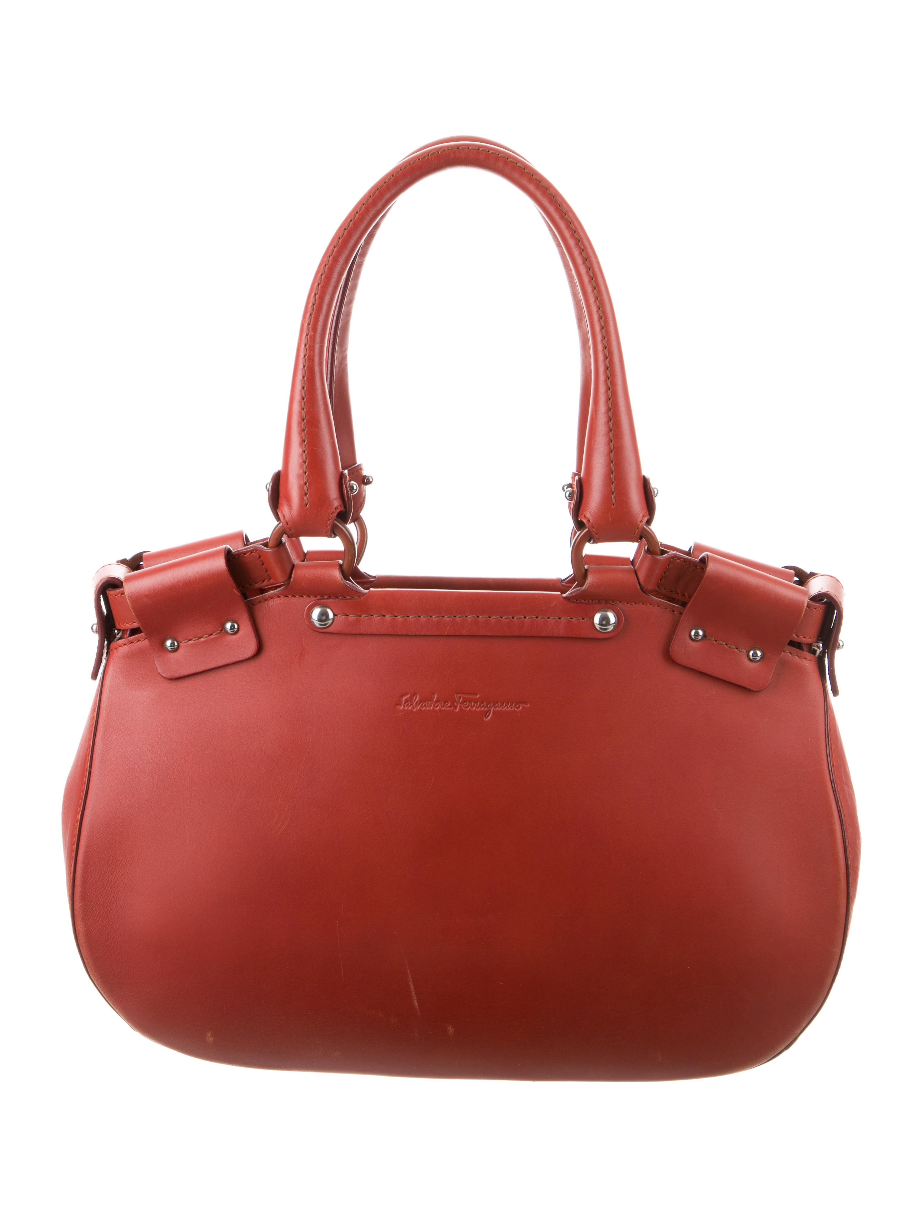 Salvatore Ferragamo Leather Shoulder Bag Handbags SAL117763 The