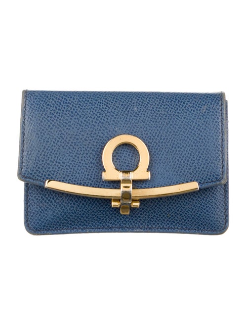 Salvatore Ferragamo Gusset Card Case gold