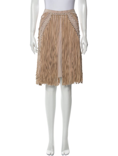 Salvatore Ferragamo Suede Knee-Length Skirt