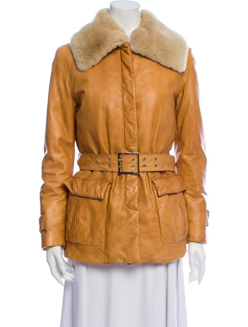 Salvatore Ferragamo Leather Biker Jacket