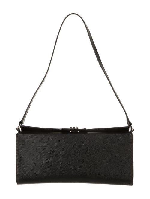 Salvatore Ferragamo Leather Shoulder Bag Black