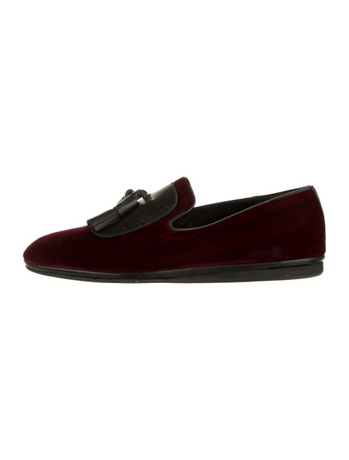 Salvatore Ferragamo Velvet Smoking Slippers
