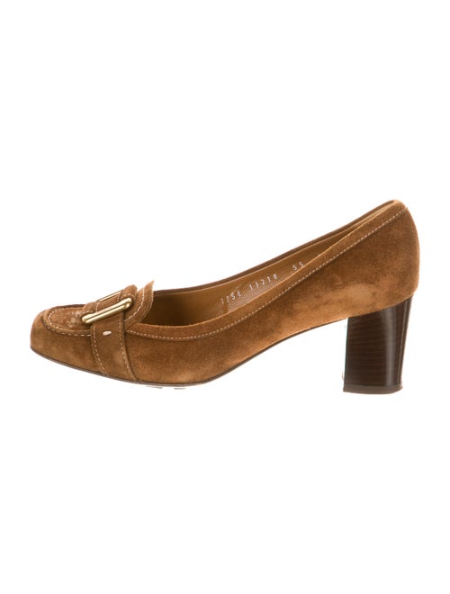 Salvatore Ferragamo Suede Pumps Brown