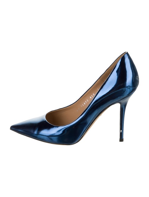 Salvatore Ferragamo Leather Pumps Blue