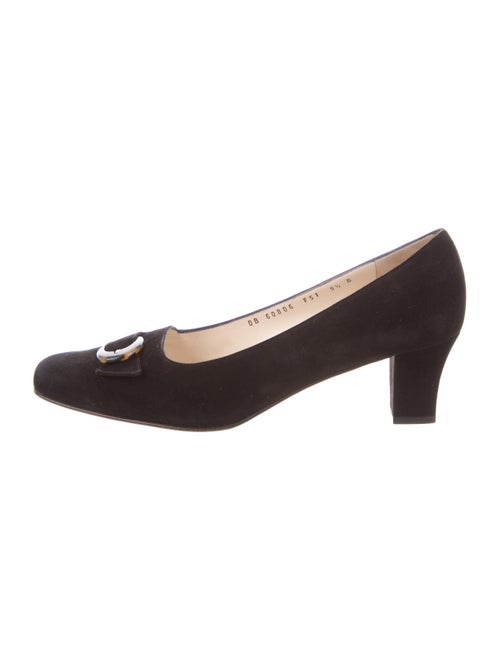 Salvatore Ferragamo Suede Pumps Black
