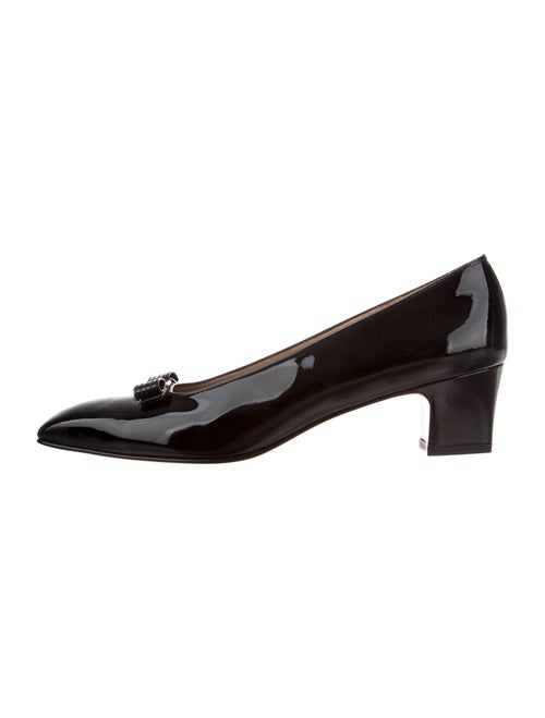 Salvatore Ferragamo Patent Leather Pumps Black