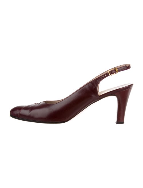 Salvatore Ferragamo Leather Slingback Pumps