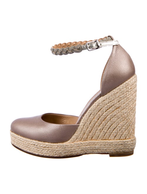 Salvatore Ferragamo Leather D'Orsay Pumps Metallic